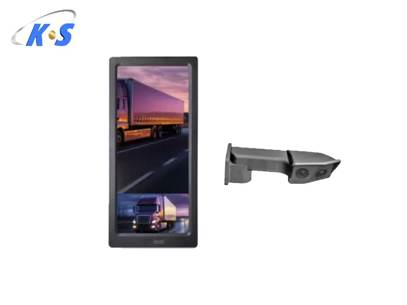12.3” Smart Rearview Mirror Display – Dual 1080P Video Input, BSD Blind Spot Monitoring, 1TB Storage, H.265 DVR